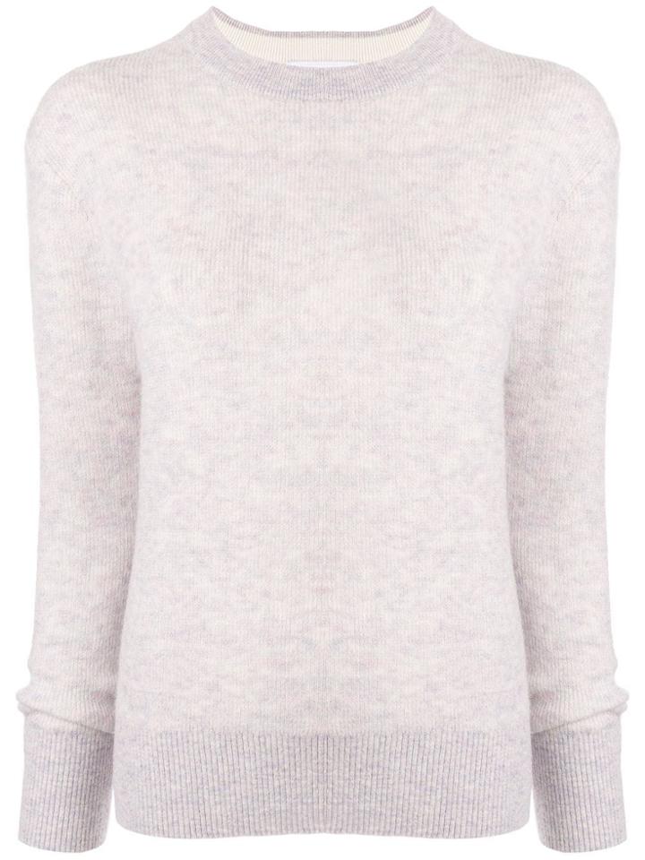 Ck Calvin Klein Crew-neck Knit Sweater - Purple