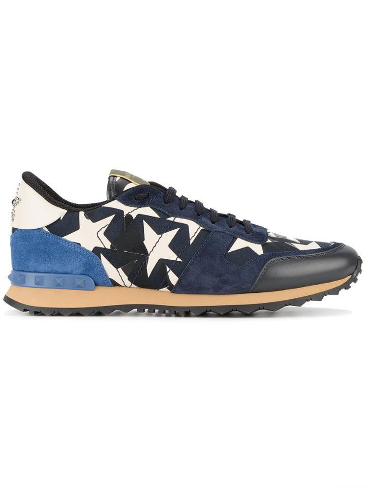 Valentino Valentino Garavani Star-print Sneakers - Blue