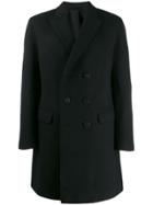 Neil Barrett Classic Double-breasted Coat - Black