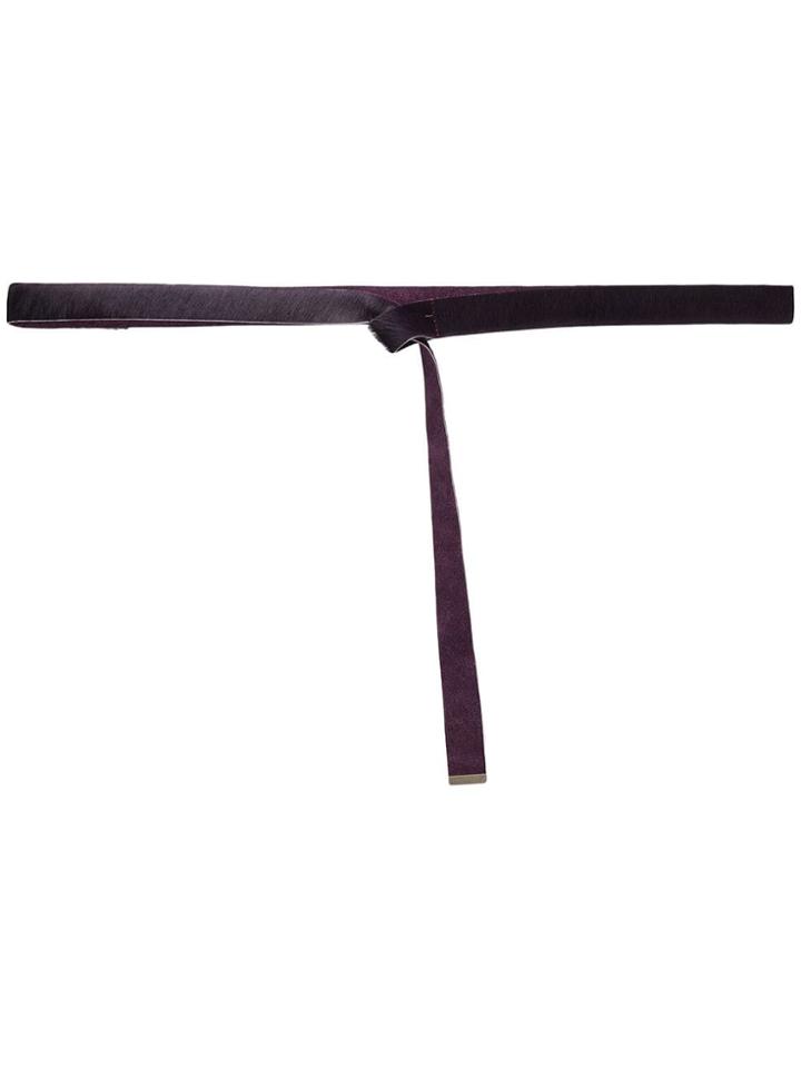 Forte Forte Elongated Front Fastened Belt - Pink & Purple