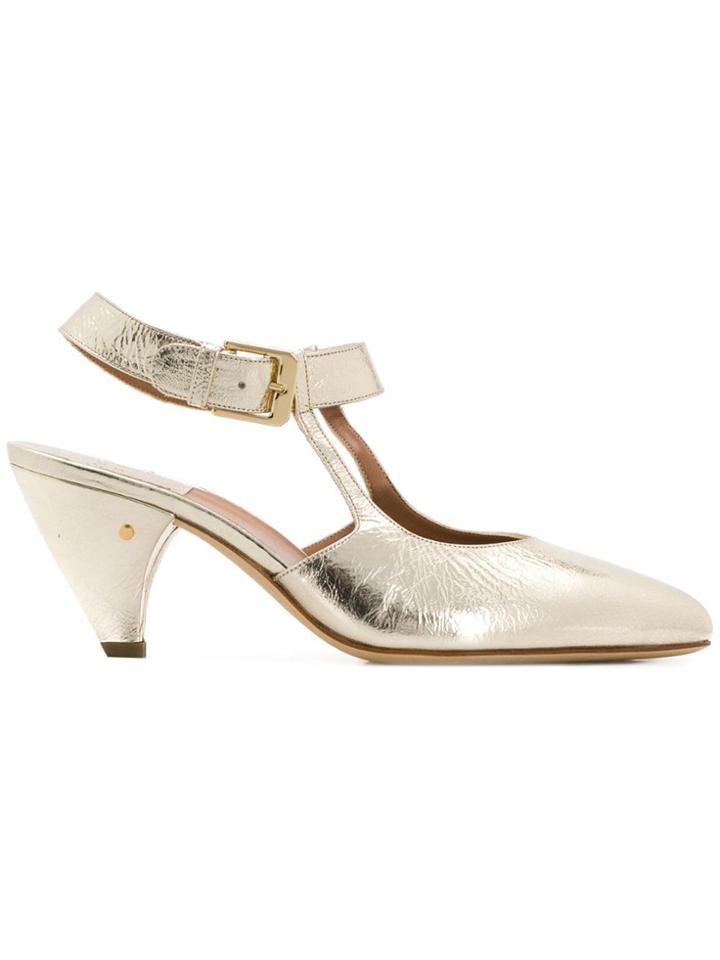 Laurence Dacade Cone Heel Pumps - Gold