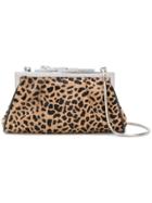 Cartier Vintage Animal Print Pochette Bag - Brown