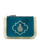 Mehry Mu - Mutopia Frog Embroidered Pochette - Women - Metallic Fibre/velvet - One Size, Green, Metallic Fibre/velvet