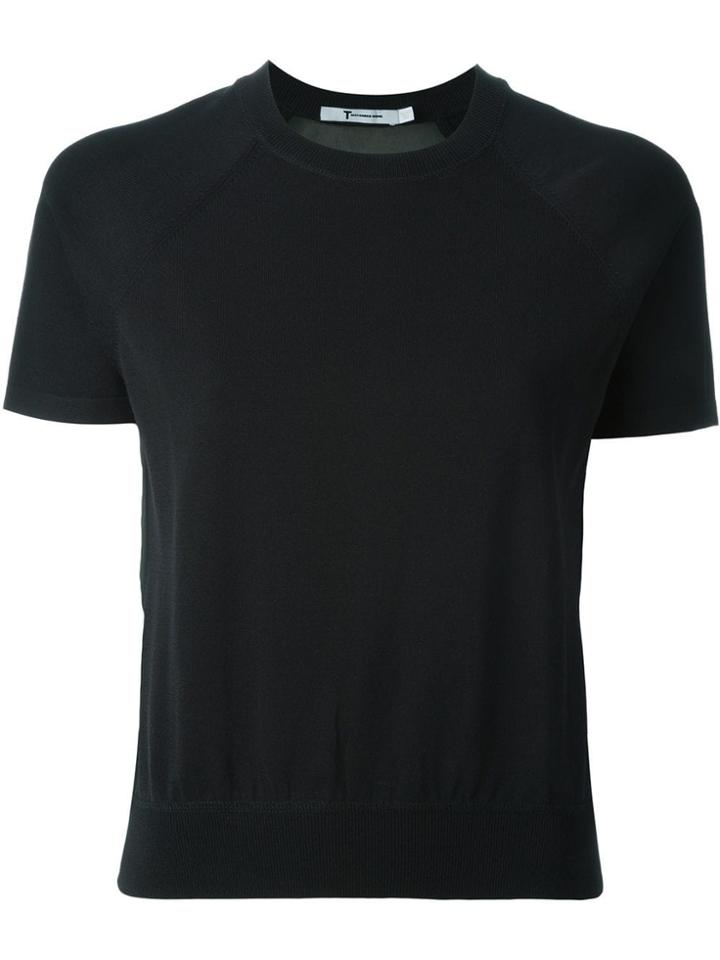 T By Alexander Wang Sheer Panel Jumper - Black