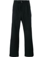 Lot78 Wide-leg Trousers, Men's, Size: 28, Black, Polyamide/wool