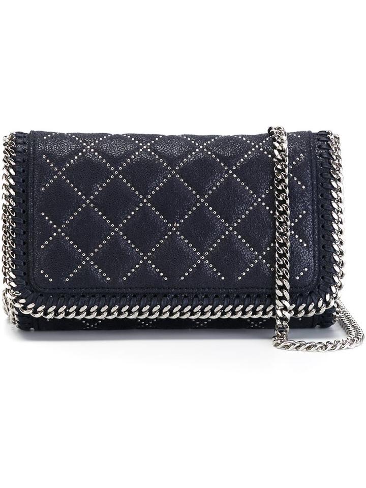 Stella Mccartney 'falabella' Crossbody Bag, Women's, Blue, Polyester/metal (other)