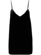 Gold Hawk Velvet Camisole Top - Black