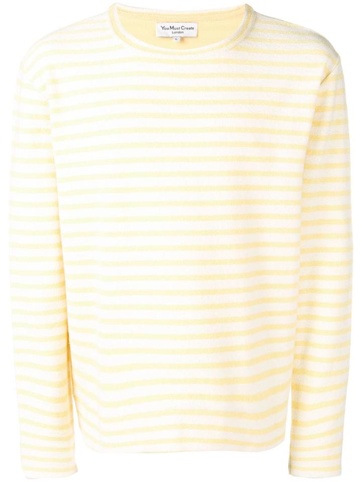 Ymc Horizontal Stripe Jumper - Yellow