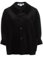 Comme Des Garçons Comme Des Garçons Buttoned Jacket, Women's, Size: Small, Black, Cotton/cupro