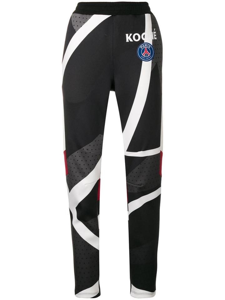 Koché Geometric Print Leggings - Black
