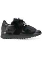 Baldinini Embellished Strap Sneakers - Black
