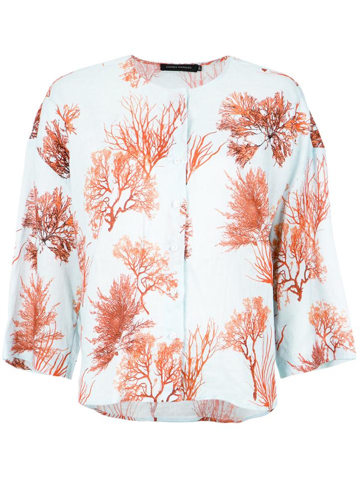 Andrea Marques Printed Shirt - Blue