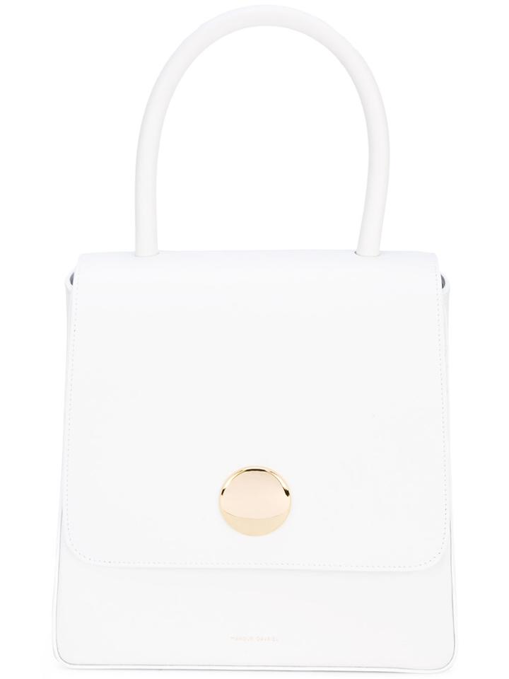 Mansur Gavriel Top Handle Tote - White
