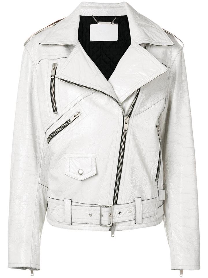 Givenchy Oversized Biker Jacket - White