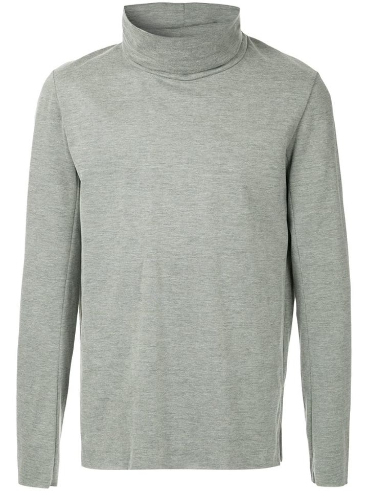 Attachment Turtleneck Sweatshirt - Grey