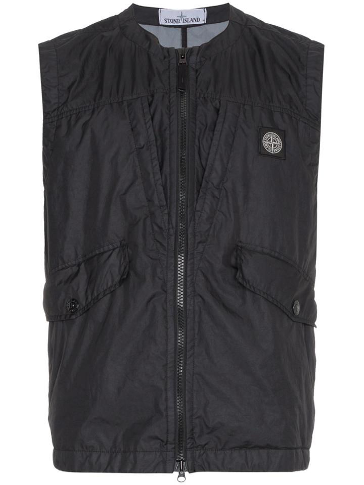 Stone Island Membrana 3l Tc Gilet - Black