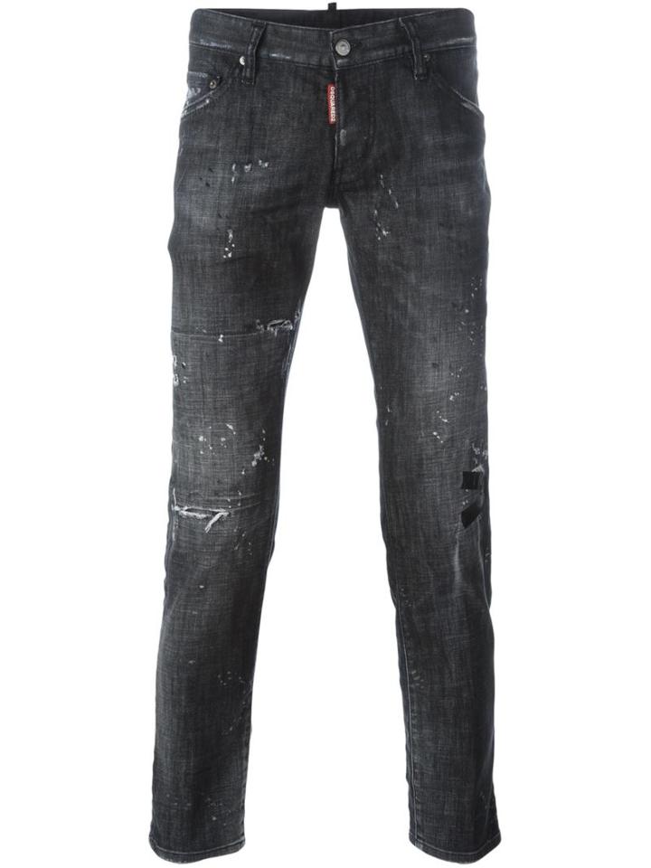 Dsquared2 'clement' Jeans, Men's, Size: 46, Black, Cotton/spandex/elastane/polyester
