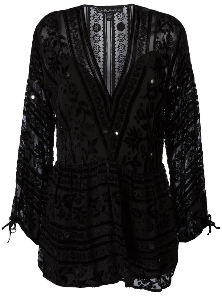 For Love And Lemons Velet Dress, Women's, Size: Xs, Black, Silk/rayon/polyester/spandex/elastane