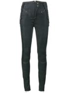 Esteban Cortazar High Waisted Skinny Jeans - Blue
