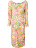 Blumarine Floral Print Dress - Pink