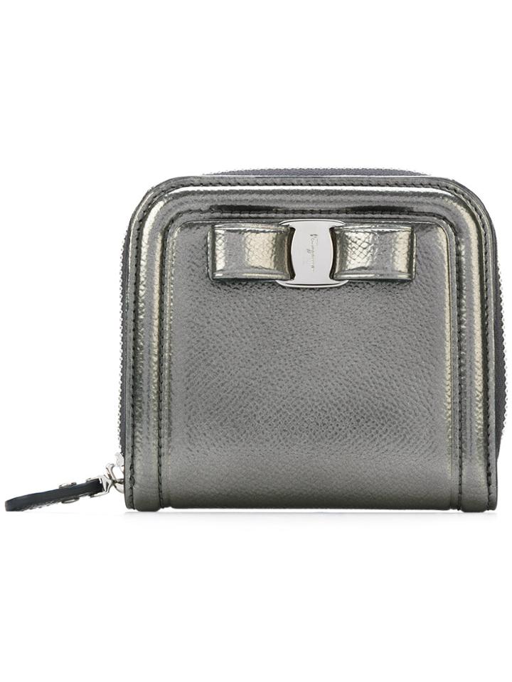Salvatore Ferragamo Small Vara Wallet - Metallic