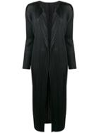 Pleats Please By Issey Miyake Pleats Please Long Coat - Black