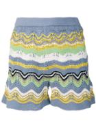 M Missoni Striped Shorts - Multicolour