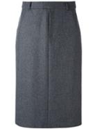 A.p.c. Straight Midi Skirt, Women's, Size: 34, Grey, Wool