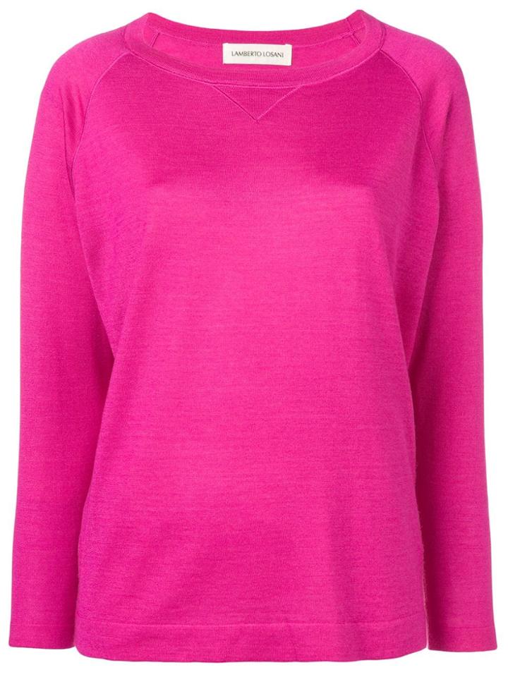 Lamberto Losani Loose-fit Pullover - Pink