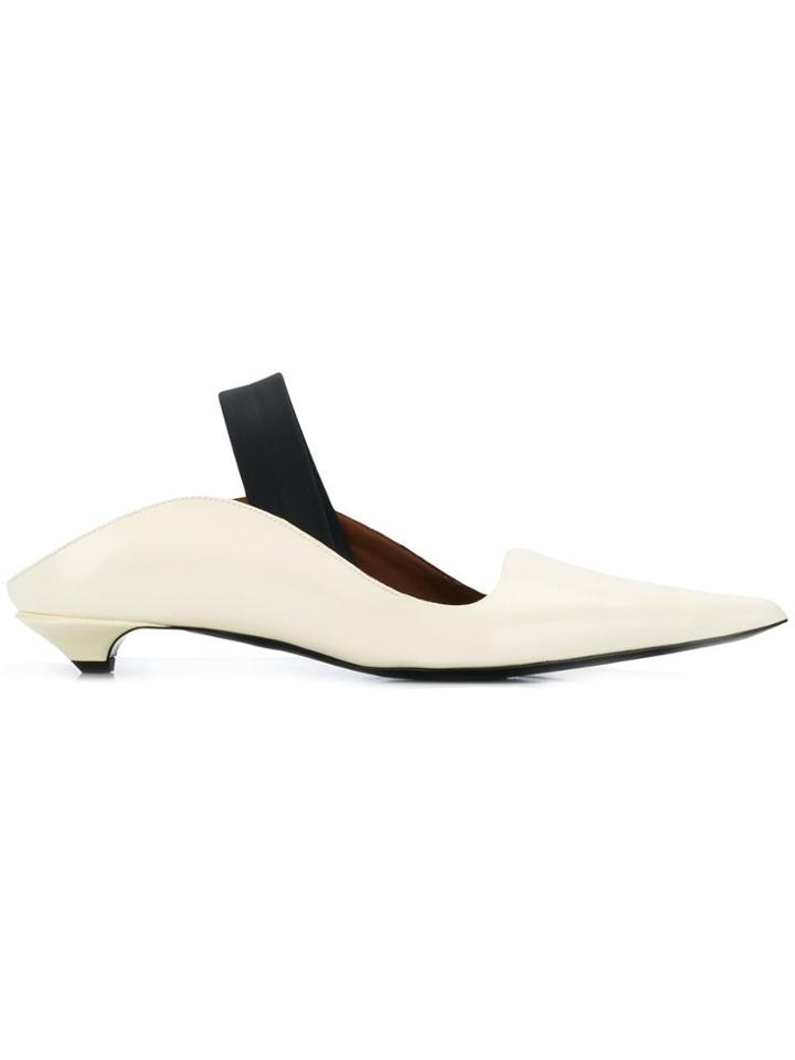 Proenza Schouler Kitten Heel Mules - Neutrals