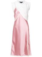 Alexander Wang Hybrid Slip Dress - Pink & Purple