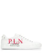 Philipp Plein Pln Logo Low-top Trainers - White