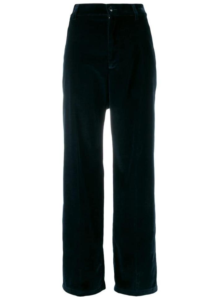 Barena Pad High-waisted Trousers - Blue