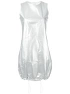 Paco Rabanne Sleeveless Dress, Women's, Size: 36, Grey, Lamb Skin