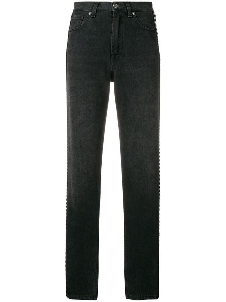 Christopher Kane Crystal Embellished Denim Jeans - Black