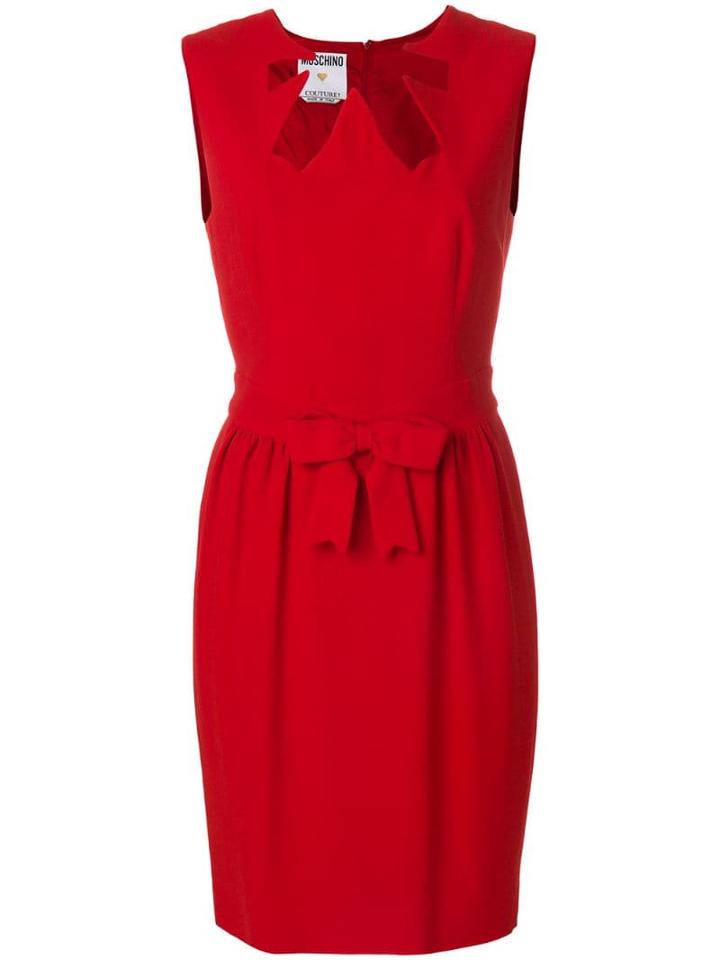 Moschino Pre-owned Cutout Neck Dress - Red