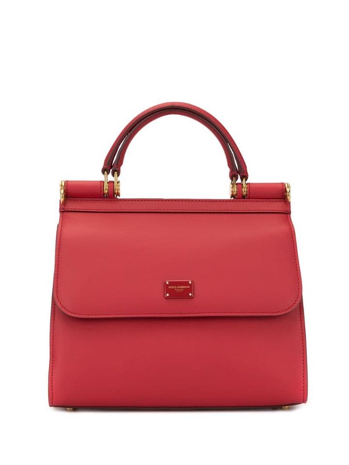 Dolce & Gabbana Small Sicily Tote - Red