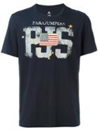 Parajumpers Flag Patch T-shirt, Men's, Size: Xxl, Blue, Cotton