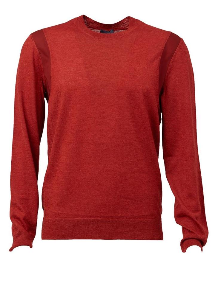Lanvin Crew Neck Jumper, Men's, Size: Medium, Red, Silk/spandex/elastane/viscose/wool