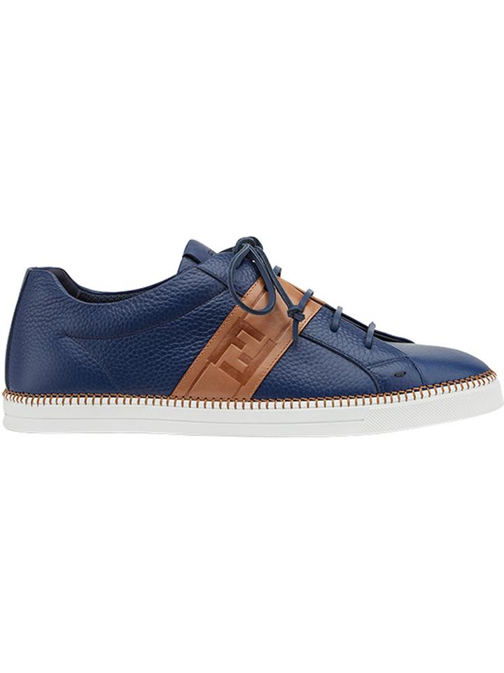 Fendi Lace-up Sneakers - Blue