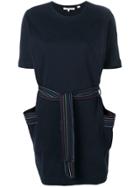 Chinti & Parker Rainbow Belt Dress - Blue