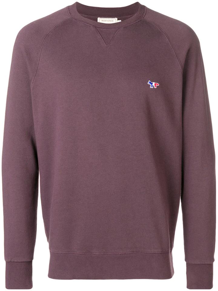 Maison Kitsuné Logo Sweater - Pink & Purple