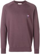 Maison Kitsuné Logo Sweater - Pink & Purple