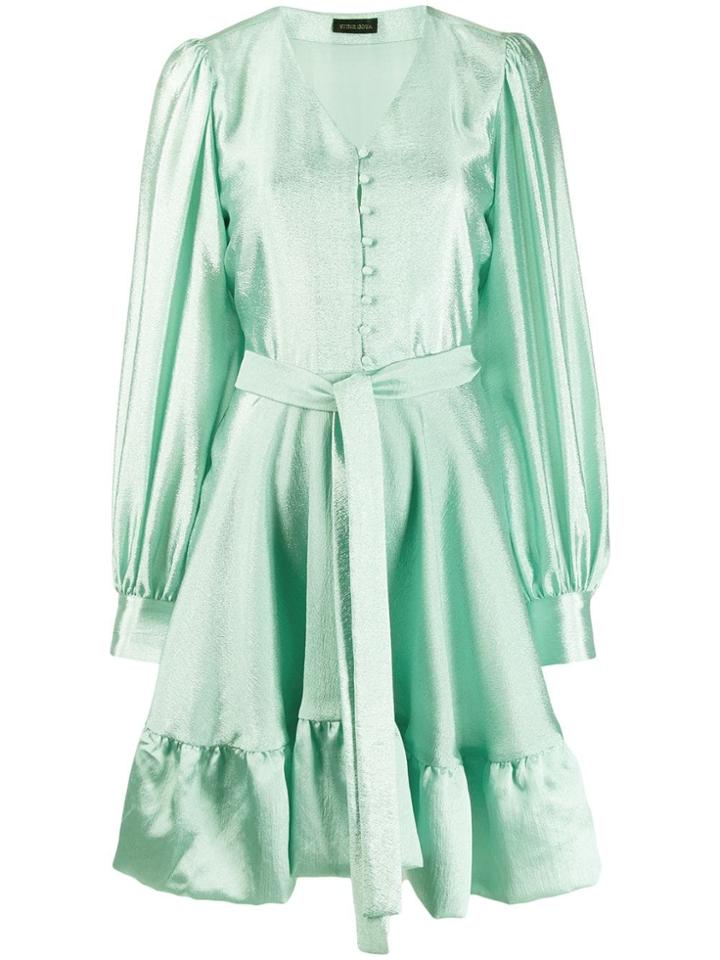Stine Goya Farrow Metallic Mini Dress - Green