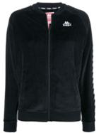 Kappa Velvet Zipped Jacket - Black