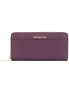 Michael Michael Kors Zip Around Wallet - Pink & Purple