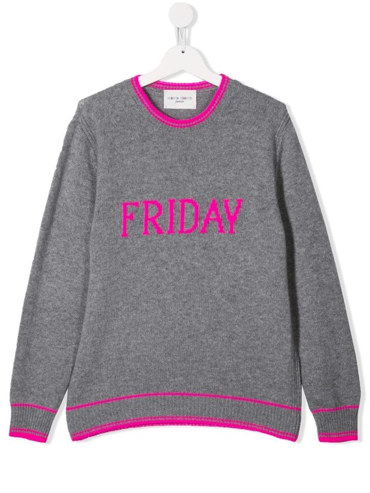 Alberta Ferretti Kids Teen Friday Sweater - Grey