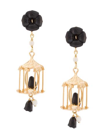 Of Rare Origin Pagoda Earrings - Black