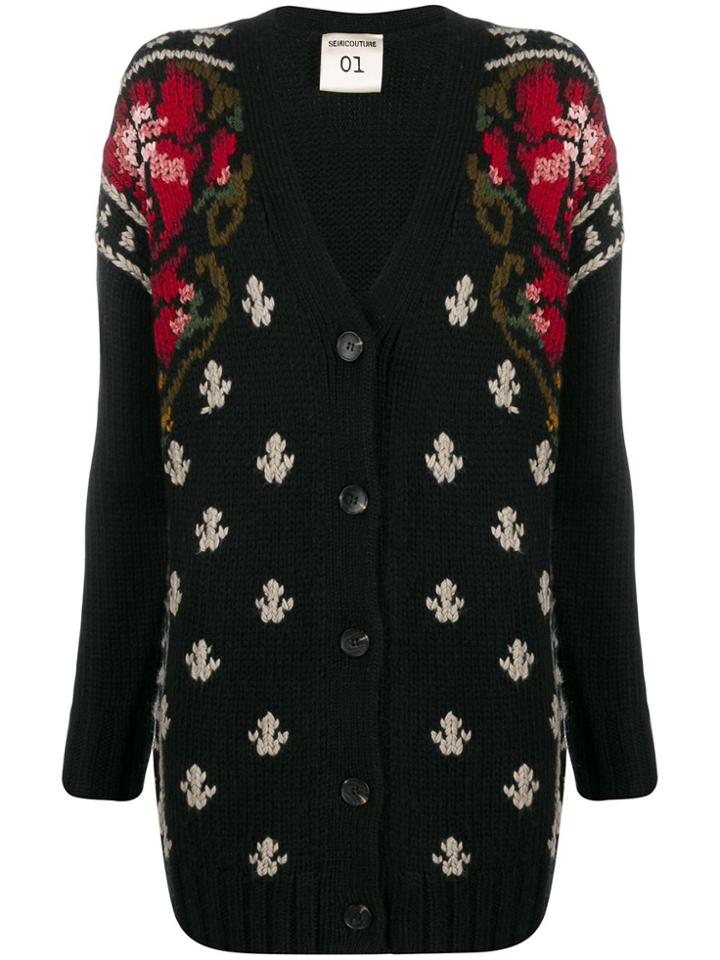 Semicouture King Cardigan - Black