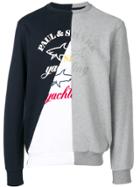 Paul & Shark Colour-block Logo Sweater - Grey